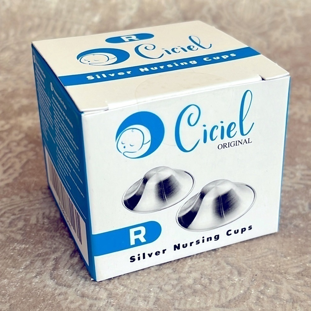 Brand New Silver Nursing Cups Nipple Shields Nursing Newborn Breastfeeding Cover